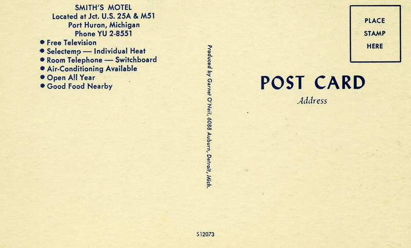 Smiths Motel (Northway Inn, Gaslite Motor Lodge, Shulz Bavarian Inn & Motel) - Vintage Postcard
